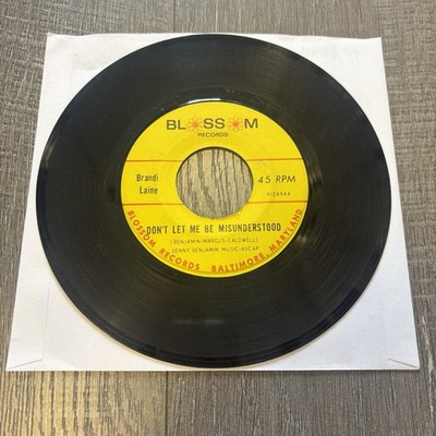 Brandi Laine  Don t Let Me Be Misunderstood  45 Vinyl Record RARE