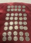 LOT OF 40 BUFFALO NICKELS FULL ROLL READABLE DATES INDIAN HEAD 1920 TO 1936