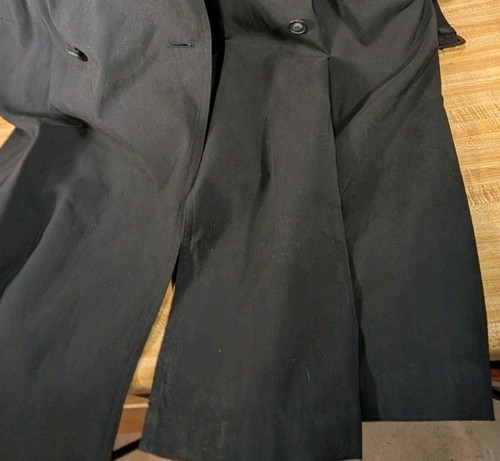Ralph Lauren Trench Nero Uomo 40S Qualità Trench Coat Fodera Zip - Foto 16 di 23