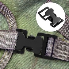 10pcs Webbing Clamp Buckle: Metal Slide Buckle, Adjustable Quick Release Clip
