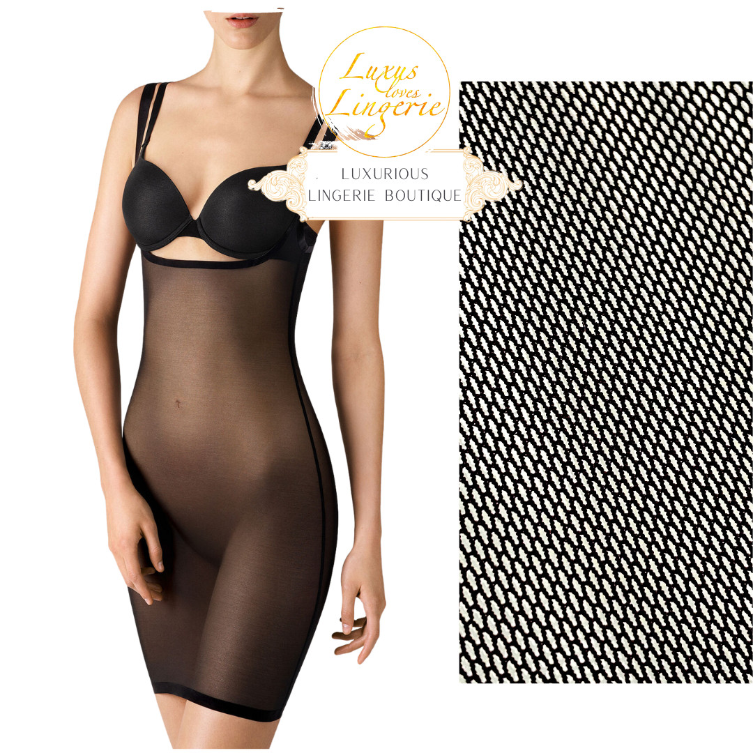 Tulle Forming Dress By Wolford 42 M L Black Forming Corset Dress