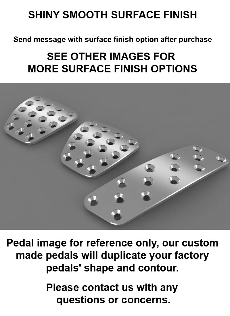 Ferrari 308 GTB 1st Gen Basic Manual Billet aluminum racing pedal pad covers