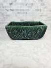 McCoy USA Vintage 1940's Decorative Rectangular Planter #76 Forest Green