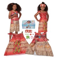 Disney Princess Vaiana-Style Kleider Set 11-Tlg Mit ZubehöR FüR Kinder 94-126 Cm