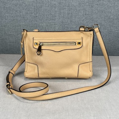 Rebecca Minkoff Umhängetasche Leder Beige Nude Crossbody