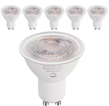 GU10 LED Bulbs, Dimmable 4000K Cool White, 580LM, for Tra