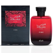 Hawas Fire for Him Eau de Parfum Spray 100ml 3.4 oz by Rasasi
