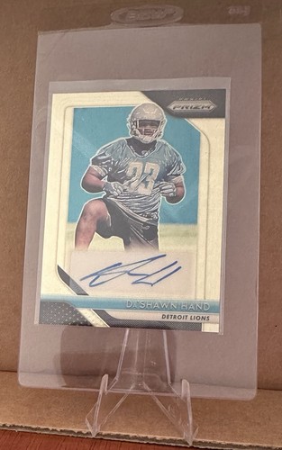 Panini 2018 Prizm Da'Shawn Hand Lions Rookie Auto Gold Vinyl Prizm 3/5 