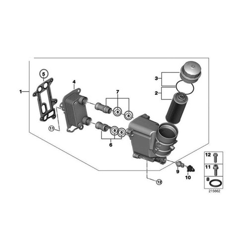 Oil Filter Housing Element Seal Gasket 11427802114 FOR BMW E90E60E61E87E81E83E84 - Picture 6 of 14