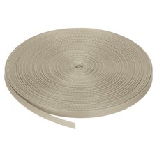 Nylon Webbing Strap Flat 3/8" 50 Yards Pale Beige for DIY Backpack Luggage-rack