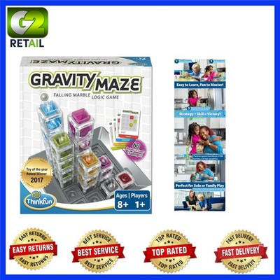 Gravity Maze - Exciting STEM Toy for Single Player, 9 Towers & Marbles Included