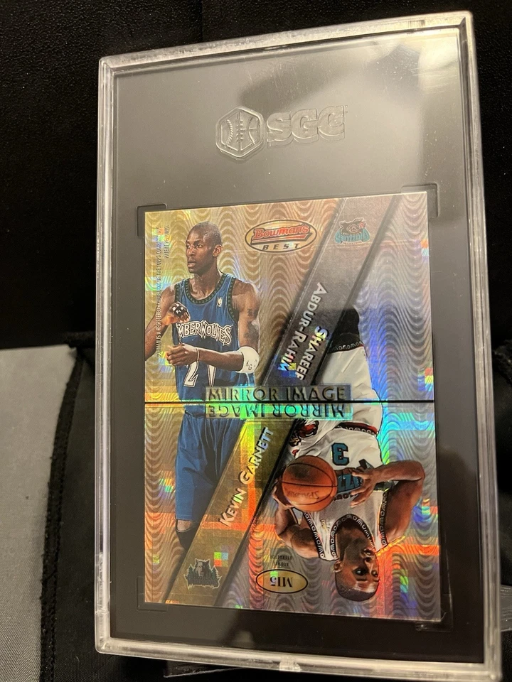 1997 Tracy Mcgrady Garnett Mirror Atomic Bowmans Best Refractor Rc Rookie Sgc 9 - Image 2 of 2