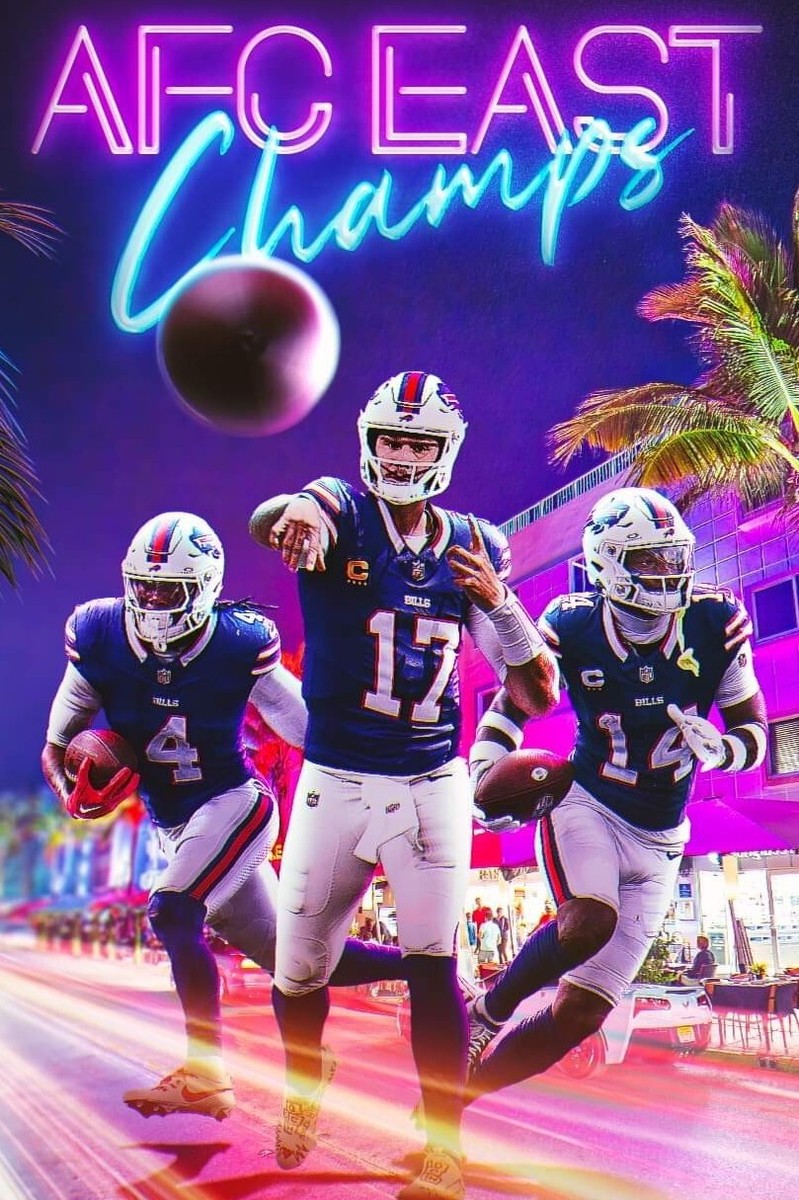 Buffalo Bills 2023 AFC East Champions Composite 8x10 Photo Josh - Main Image