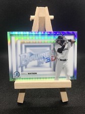 Khalil Watson 2022 Bowman Chrome In 3D Refractor #B3D-12 Marlins