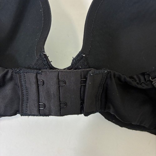 Victoria’s Secret Very Sexy Push-up Bra Black Satin Size 34D - Picture 5 of 6