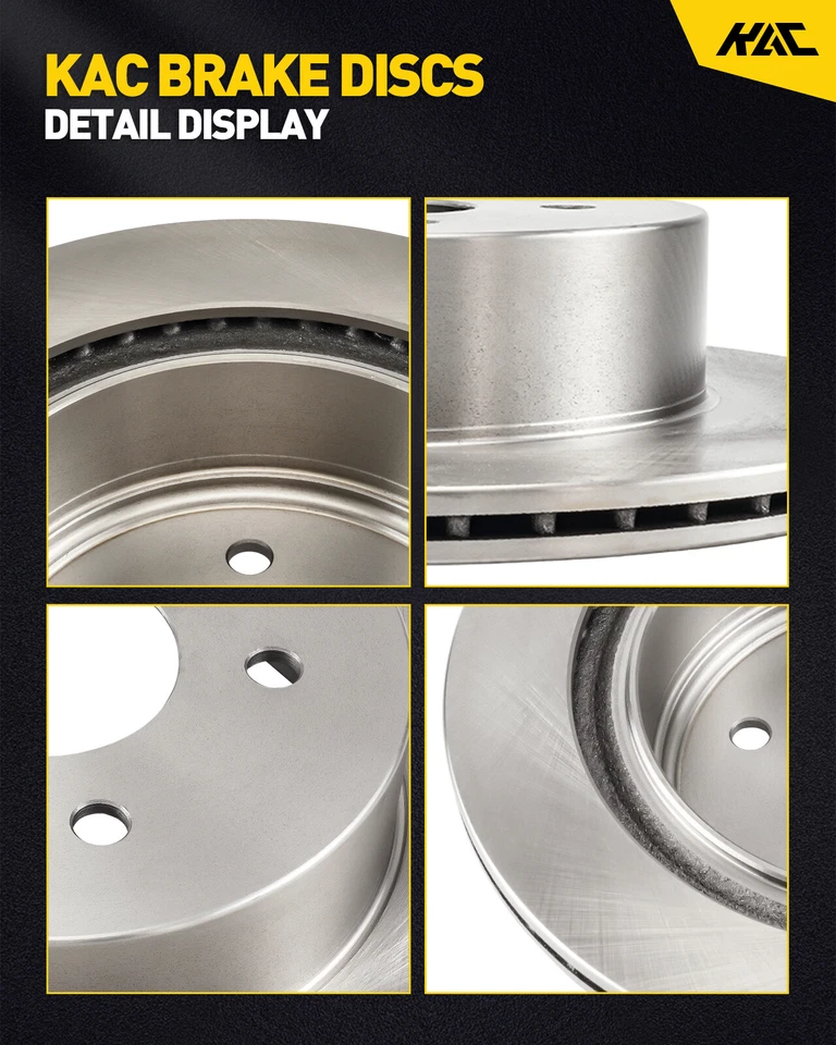 2 piezas rotores de freno de disco delanteros para 08-21 Lexus LX570 Toyota Land Cruiser Sequoia Foto 4 de 4