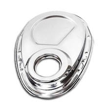 Timing Chain Cover Chrome Steel For Chevy Small Block 283 350 Not For Gear Drive Timing Chain Cover Chrome Steel For Chevy Small Block 283 350 Not For Gear Drive