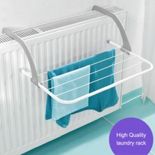 INDOOR OVER RADIATOR CLOTHES AIRER 5 BAR TOWEL HOLDER RAIL DRYER LAUNDRY HANGER