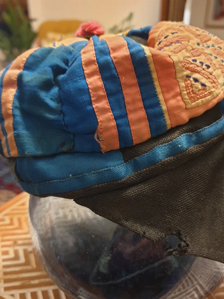 Hmong Childs Cap Laos - Handmade traditional embroidery - image 3 of 4