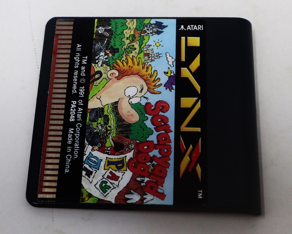 VINTAGE 1991 90s ATARI LYNX SCRAPYARD DOG VIDEO GAME CARD VINTAGE 1991 90s ATARI LYNX SCRAPYARD DOG VIDEO GAME CARD