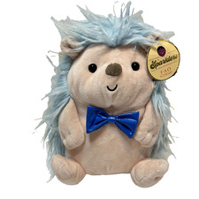 FAO Schwarz Plush Sparklers Blue Hedgehog Stuffed Animal With Tag 10"