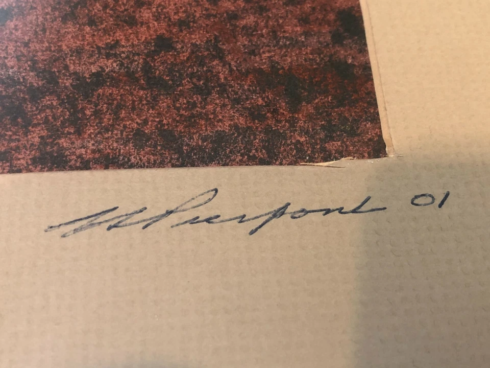 原版水粉绘画静物,皮尔庞特签名,带框,13 英寸 x 10 1/2 — 第 4/4 张图片