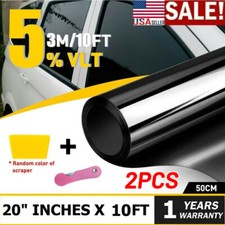 6m Uncut Roll Window Tint Film 5 Vlt 20 X 10ft 2 Feet Car Home Office Glass 6m Uncut Roll Window Tint Film 5 Vlt 20 X 10ft 2 Feet Car Home Office Glass