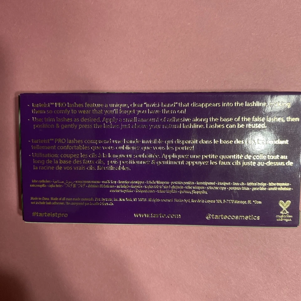 Tarte Tarteist PRO Cruelty-Free Lashes GLAMAZON NIB - Image 4 of 4