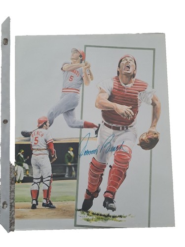 JOHNNY BENCH Reds Autographed Baseball w/17 Inscriptions - HMG