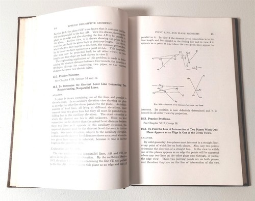 HC Applied Descriptive Geometry With Drafting Room Problems, Frank Warner, 1938 - Picture 9 of 11