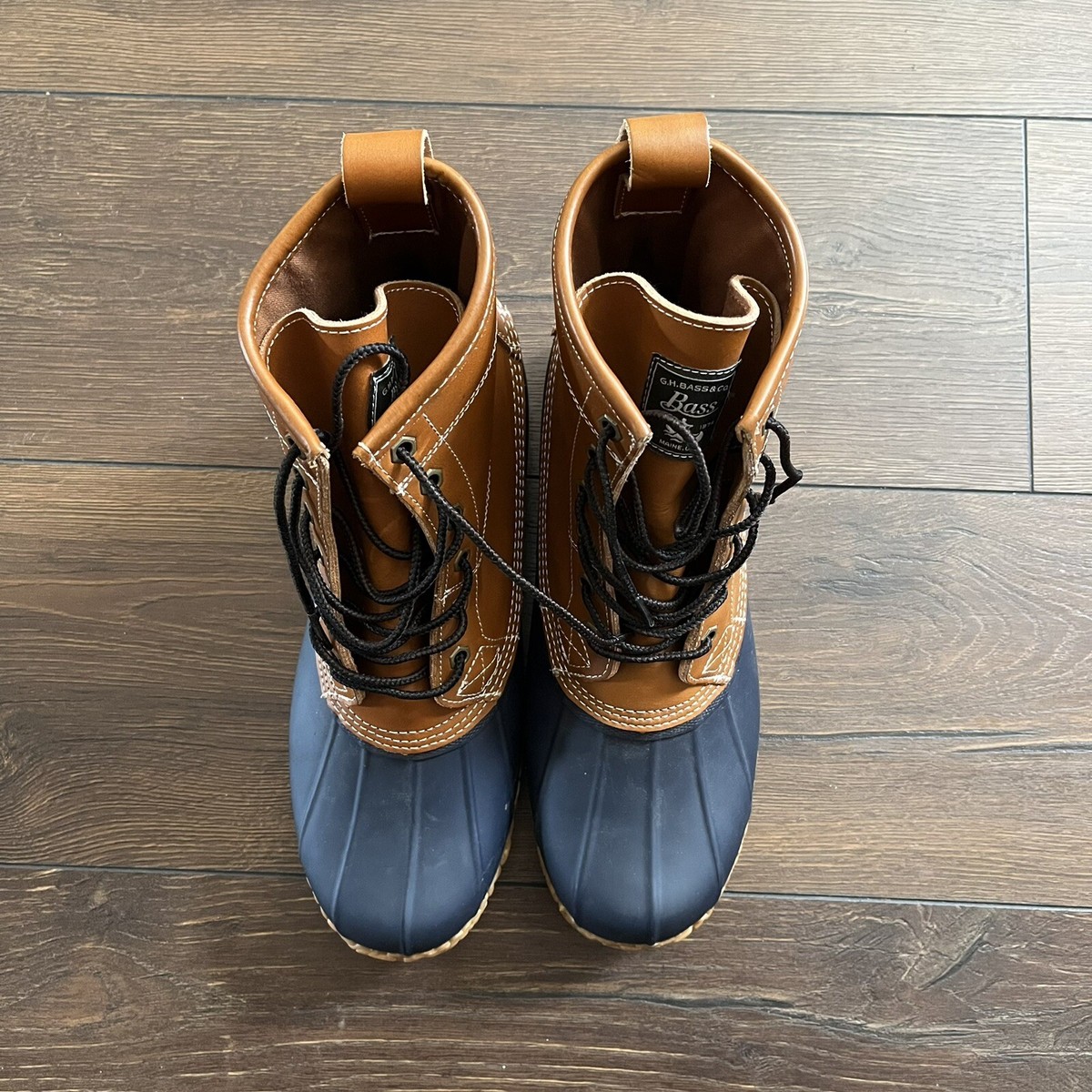 Bass Mens Size 10 Waterproof Duck Boots Mallard Outdoor Rain  display picture 1