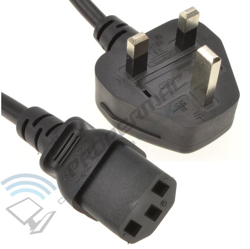 5 x 1.8M 2M UK PC Mains Power Cable Kettle Lead Power Lead TFT LCD TV