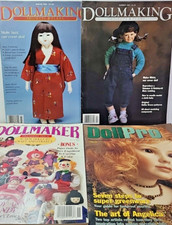 Lot of 4 Doll Magazines Dollmaking 1988 - 89 Doll Pro 1996 BHG Doll Maker 1991