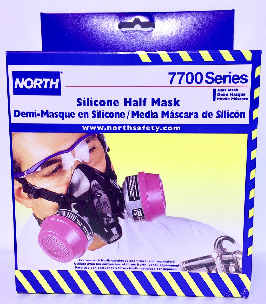 🎁 North Honeywell 7700 Series Silicone 🆕 Half Mask Respirator