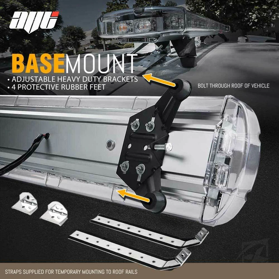 1.2M LED Light Bar Amber Strobe Beacon Recovery Van Truck Lightbar 120cm 1200mm - Imagen 4 de 4