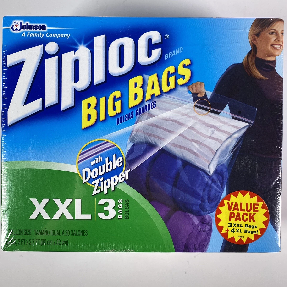 All Travel Sizes: Wholesale Ziploc Gallon Storage Bags: Accessories