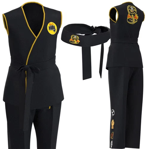 Karate Kid Cobra Kai Cosplay Suit Taekwondo Halloween Carnival Suit Uniform - Bild 8 von 15