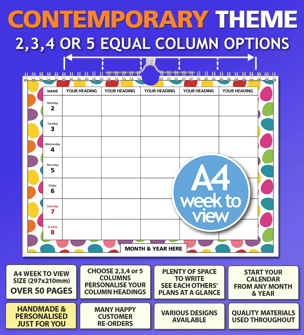 2025 Customized Calendar Week To View fanya carmella
