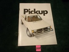 Nos 1982 Vw Volkswagen Pickup Original Dealer Sales Brochure 1128