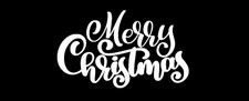Merry Christmas Vinyl Die Cut Decal Sticker - Cold xmas holiday Winter