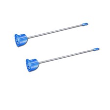 2x Farbr&uuml;hrer R&uuml;hrquirl gezackt &oslash; 80x500mm R&uuml;hrstab Farbquirl Farbmischer 6-Kant