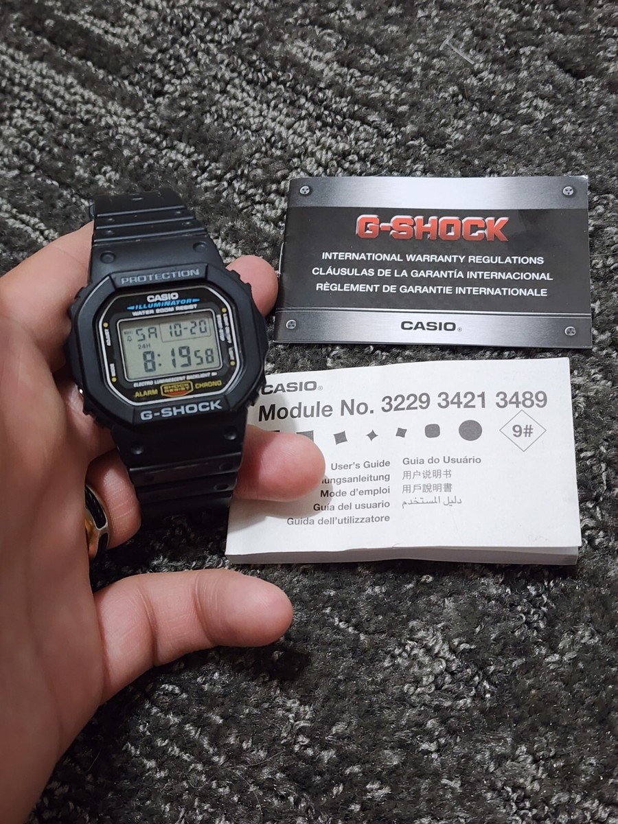 CASIO G-SHOCK DW-5600E ブラック 3229 生産完了品 CASIO G-Shock DW-5600E 3229 Resin Case Strap Backlight 43mm