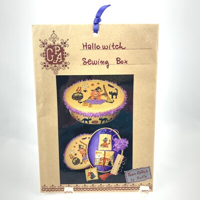 Just a Thought by Judy Odell Halloween Witch Cross Stitch Pattern Sewing Box