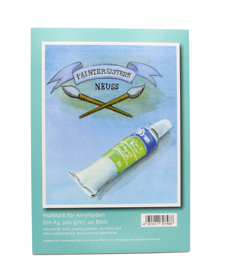 Skizzen- und Malblöcke A3 & A4, für Acryl, Aquarell, Pastell, Kohle, Malblock - Bild 2 von 4