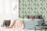 Eur 4,69/Qm / Tapete Graham & Brown 106569 BläTter Floral Rosa GrüN Modern