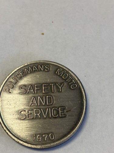 Vintage Policemans Motto Token 1970 - Picture 4 of 6