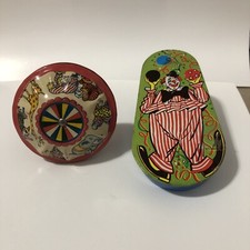 Two 2 Vintage Metal Toy Co Noisemakers New Years Eve, Birthdays