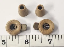 Vintage Shoe Lace Holders  1 pair Beige Silver Metal TUZ3299 LAST!