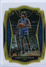 2020-21 Panini Select Basketball Die-Cut Gold Prizm #151 Jonathan Isaac #02/10