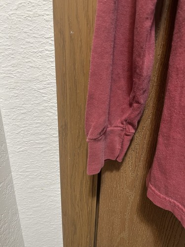 NWT Comfort Colors Small T-Shirt Long Sleeve “KANSAS” Unisex Maroon - Picture 17 of 18